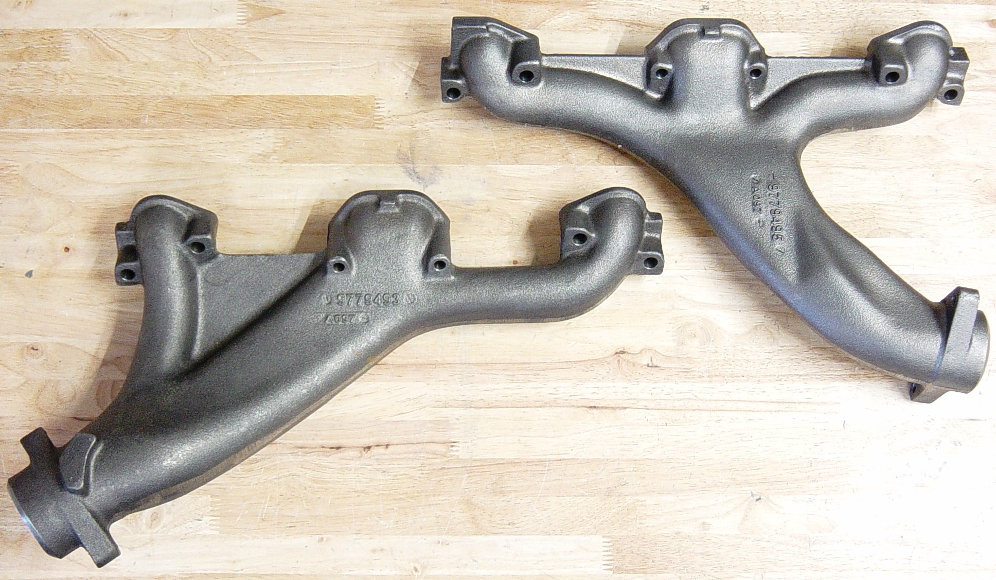 LB-1F  Dport Long Branch factory headers/performance manifolds for 1967-1969 Firebird--bare no coating